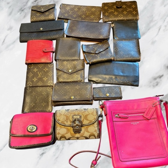 Louis Vuitton Handbags - Louis Vuitton and Coach Project Bundle Lot of 19 Wallets and Bags